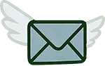 Email Illustration enveloppe ailée - Ya'soub Editions