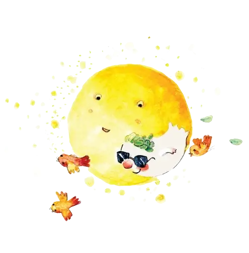 Illustration Petit fantôme joue avec le soleil - Ya'soub Editions